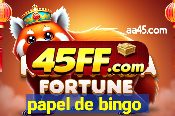 papel de bingo